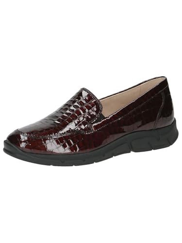 CAPRICE Damen Slipper aus Leder Elegant, Rot (Bord. Croco), 39 EU CAPRICE Damen Slipper aus Leder Elegant, Rot (Bord. Croco), 39 EU von CAPRICE