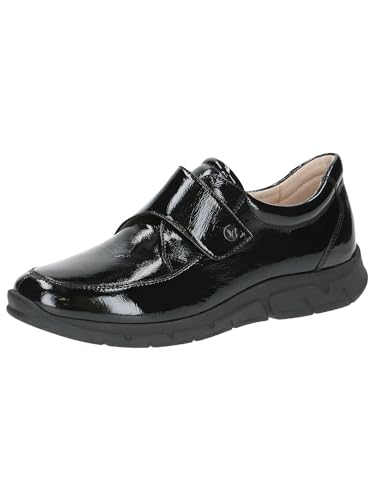 CAPRICE Damen Slipper aus Leder mit Klettverschluss, Schwarz (Black Naplak), 39 EU CAPRICE Damen Slipper aus Leder mit Klettverschluss, Schwarz (Black Naplak), 39 EU von CAPRICE
