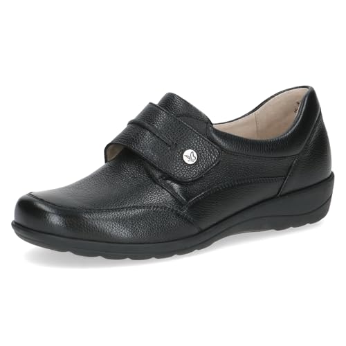 Caprice Comfort Damen Slipper aus Leder Mehrweite H, Schwarz (Black Nappa), 36 EU von CAPRICE