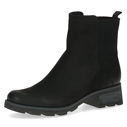 CAPRICE Damen Stiefeletten mit Absatz Airmotion aus Leder Blockabsatz Weite G, Schwarz (Black Nubuc), 37 EU CAPRICE Damen Stiefeletten mit Absatz Airmotion aus Leder Blockabsatz Weite G, Schwarz (Black Nubuc), 37 EU von CAPRICE