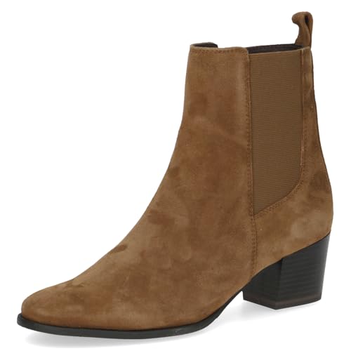 Caprice Damen Stiefeletten Rund mit Blockabsatz, Braun (Brown Suede), 40 EU von CAPRICE