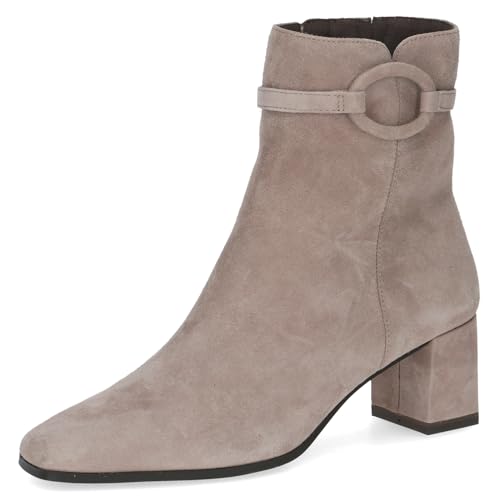 Caprice Damen Stiefeletten aus Leder Elegant, Braun (Taupe Suede), 38 EU von CAPRICE