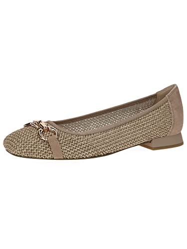 Caprice Damen 9-9-22503-20 Ballerina, Bark Comb 9 22503 20 311, 42 EU von CAPRICE