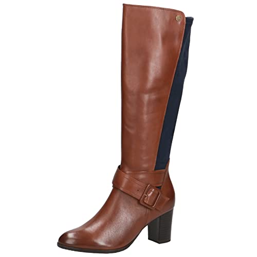 Caprice Damen 9-9-25600-27 Kniehohe Stiefel, Cognac/Ocean, 38 EU von CAPRICE