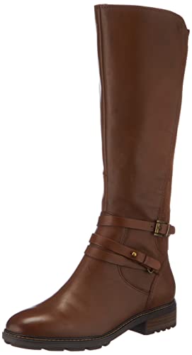 Caprice Damen 9-9-25604-29 Kniehohe Stiefel, Cognac Comb, 42 EU von CAPRICE