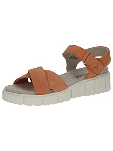 Caprice Damen 9-9-28258-20 Sandale Flach, ORANGE Suede, 39 EU Caprice Damen 9-9-28258-20 Sandale Flach, ORANGE Suede, 39 EU von CAPRICE