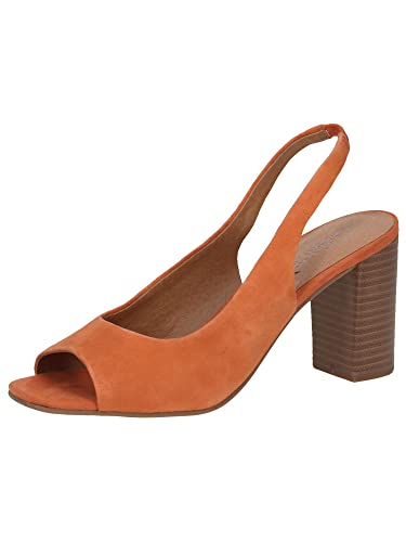 Caprice Damen 9-9-28304-20 Sandale Absatz, ORANGE Suede, 37 EU von CAPRICE