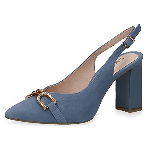 Caprice Damen 9-9-29600-20 Pumps Sling, Blue Suede, 39 EU von CAPRICE