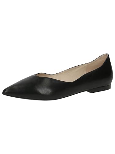 Caprice Damen Ballerinas aus Leder Spitz, Schwarz (Black Nappa), 40.5 EU von CAPRICE