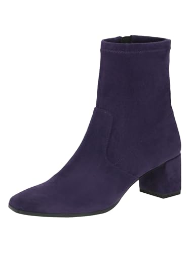 CAPRICE Damen Stiefeletten mit Absatz mit Reißverschluss Vegan, Lila (Purple Stretch), 40 EU von CAPRICE