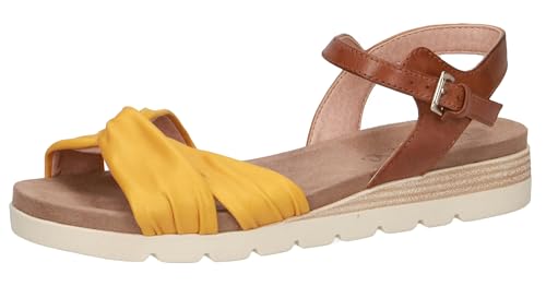 Caprice Damen Gipsy Riemchensandalen, Gelb (Lemon/Nut 635), 38 EU von CAPRICE