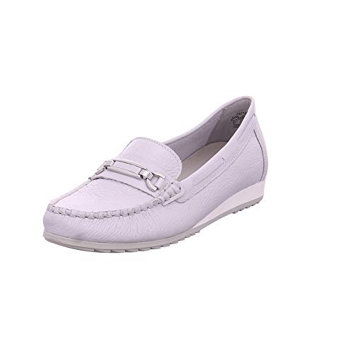 Caprice Damen Inoxy Mokassin, Grau (Lt Grey Deer 225) von CAPRICE