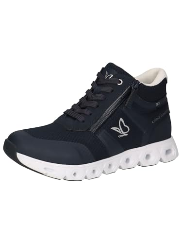 CAPRICE Damen Sneaker hoch Vegan Wasserabweisend, Blau (Ocean Comb), 37 EU von CAPRICE