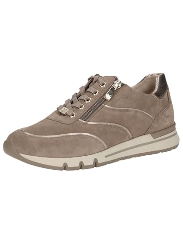 CAPRICE Comfort Damen Sneaker flach aus Leder mit Reißverschluss, Braun (Taupe Comb), 38 EU CAPRICE Comfort Damen Sneaker flach aus Leder mit Reißverschluss, Braun (Taupe Comb), 38 EU von CAPRICE