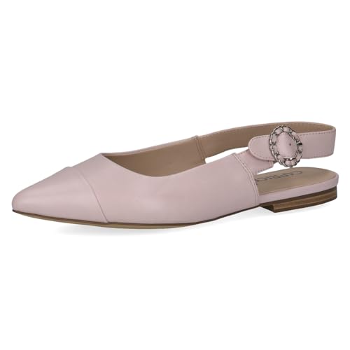 Caprice Damen Slingpumps aus Leder Spitz, Rosa (Lt.Purple Perl), 37.5 EU von CAPRICE