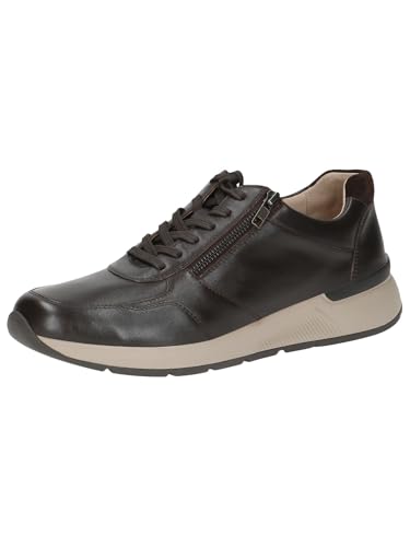 CAPRICE Herren Sneaker flach aus Leder mit Reißverschluss, Braun (Dk Brown Comb), 42 EU CAPRICE Herren Sneaker flach aus Leder mit Reißverschluss, Braun (Dk Brown Comb), 42 EU von CAPRICE