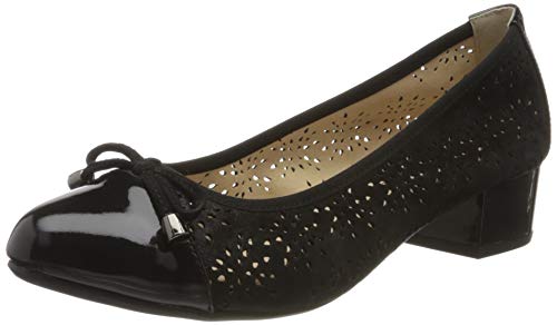 Caprice Leder 22501 Comfort Pumps, Schwarz (BLACK COMB 19), 37.5 EU von CAPRICE