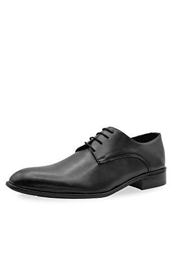 CAPRIUM Herren Derby Schuhe Business Schnürhalbschuhe Modell Simon No. 1129 (Schwarz, Numeric_42) von CAPRIUM