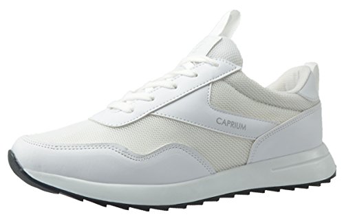 CAPRIUM Sneaker Freizeit Sportschuhe Schuhe Herren Damen Hochwertig, Unisex 0007 Größe 43, Farbe Weiß von CAPRIUM