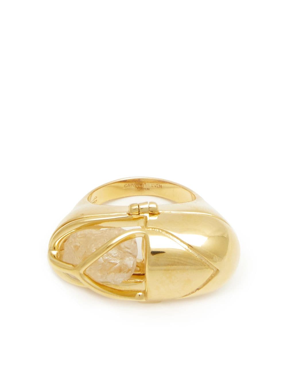 Capsule Eleven Ring mit Kristallen - Gold von Capsule Eleven