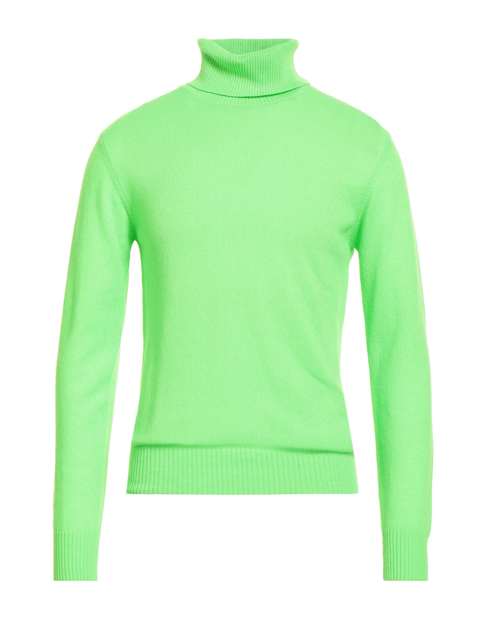CAPSULE KNIT Rollkragenpullover Herren Limettengrün von CAPSULE KNIT