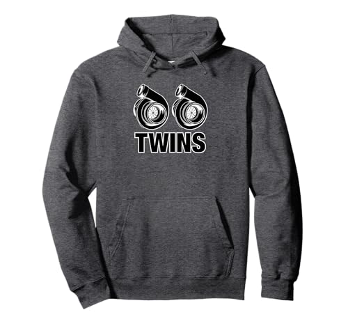 Turbo Twins für Damen und Herren Pullover Hoodie von CAR DRAG RACING SKID DRIFT APPAREL