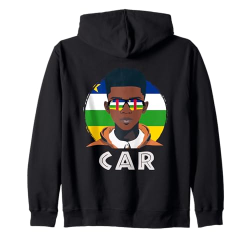 Auto, Zentralafrikanische Flagge, CAR Boy, African Boy, Central Kapuzenjacke Auto, Zentralafrikanische Flagge, CAR Boy, African Boy, Central Kapuzenjacke von CAR Flag Gifts for Central African Teens & Boys