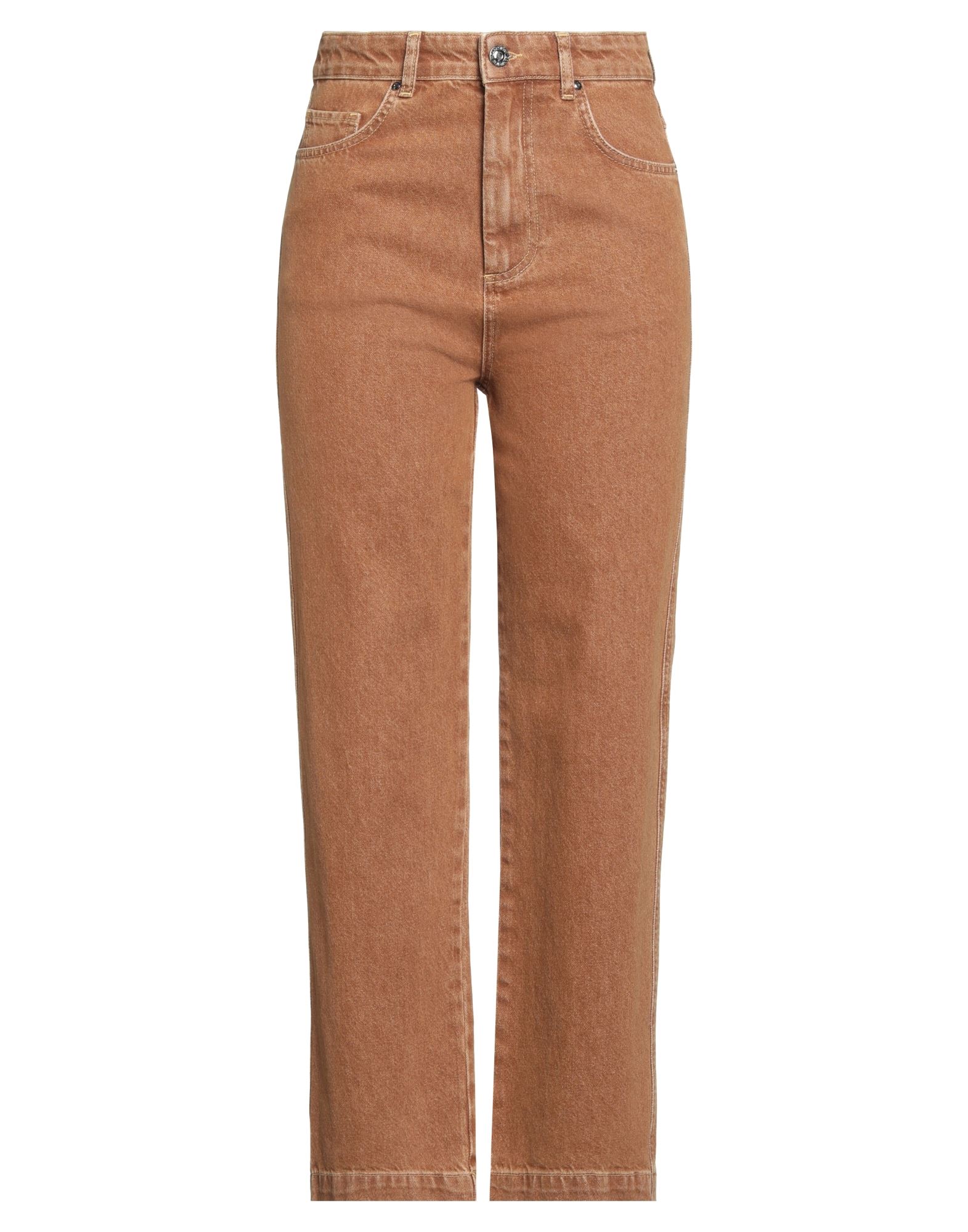 CARACTÈRE Jeanshose Damen Kamel von CARACTÈRE