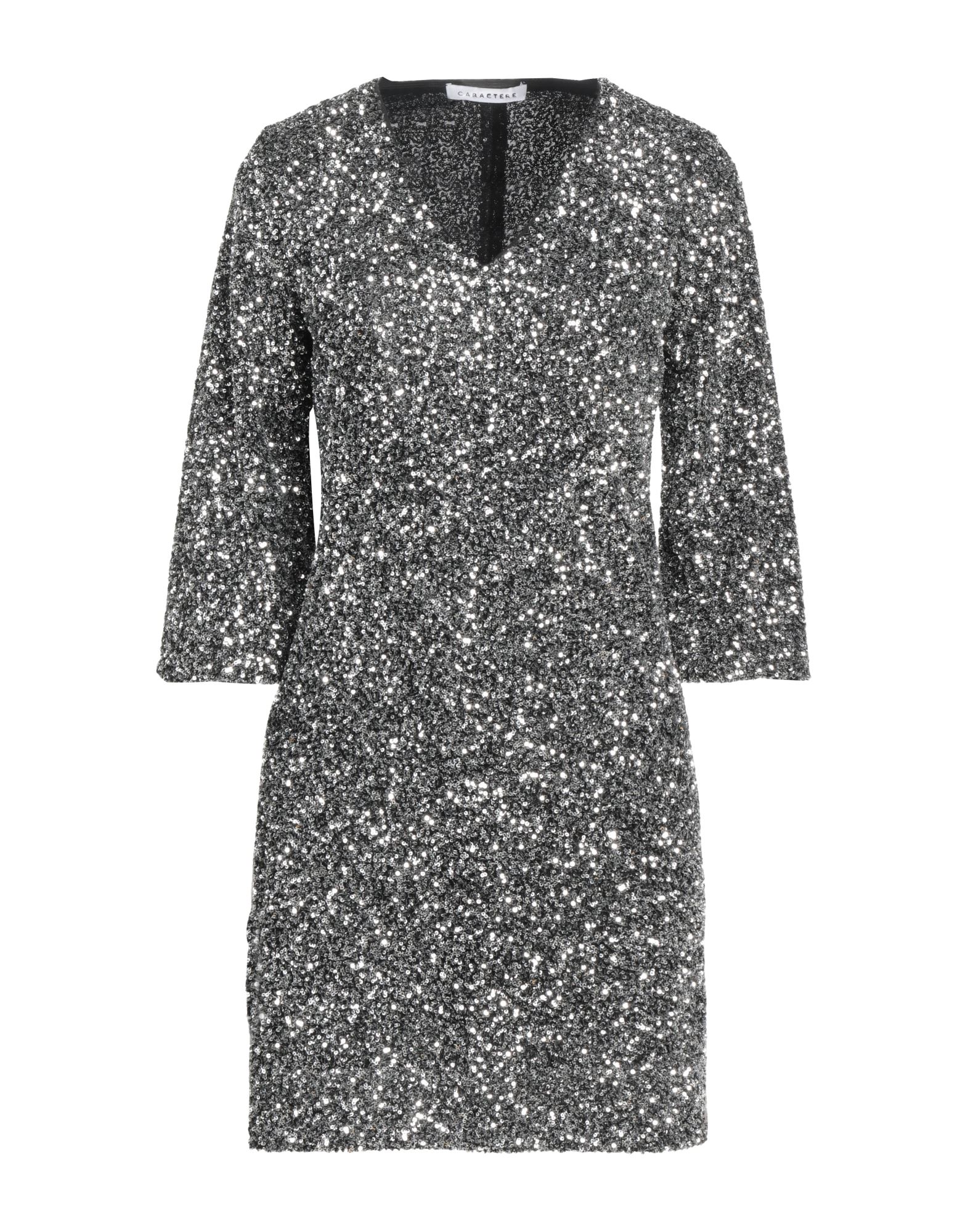 CARACTÈRE Mini-kleid Damen Silber von CARACTÈRE