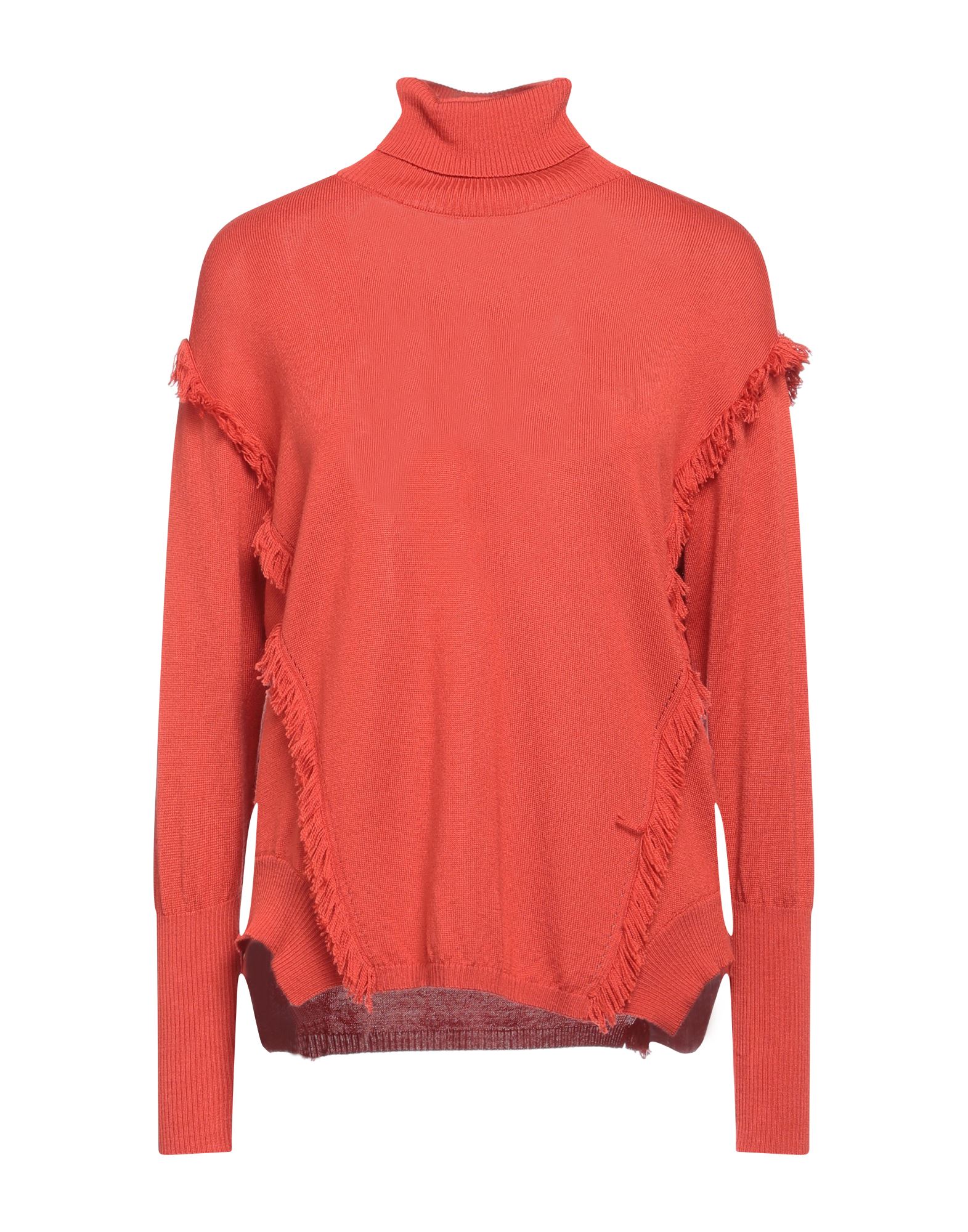 CARACTÈRE Rollkragenpullover Damen Rostrot von CARACTÈRE