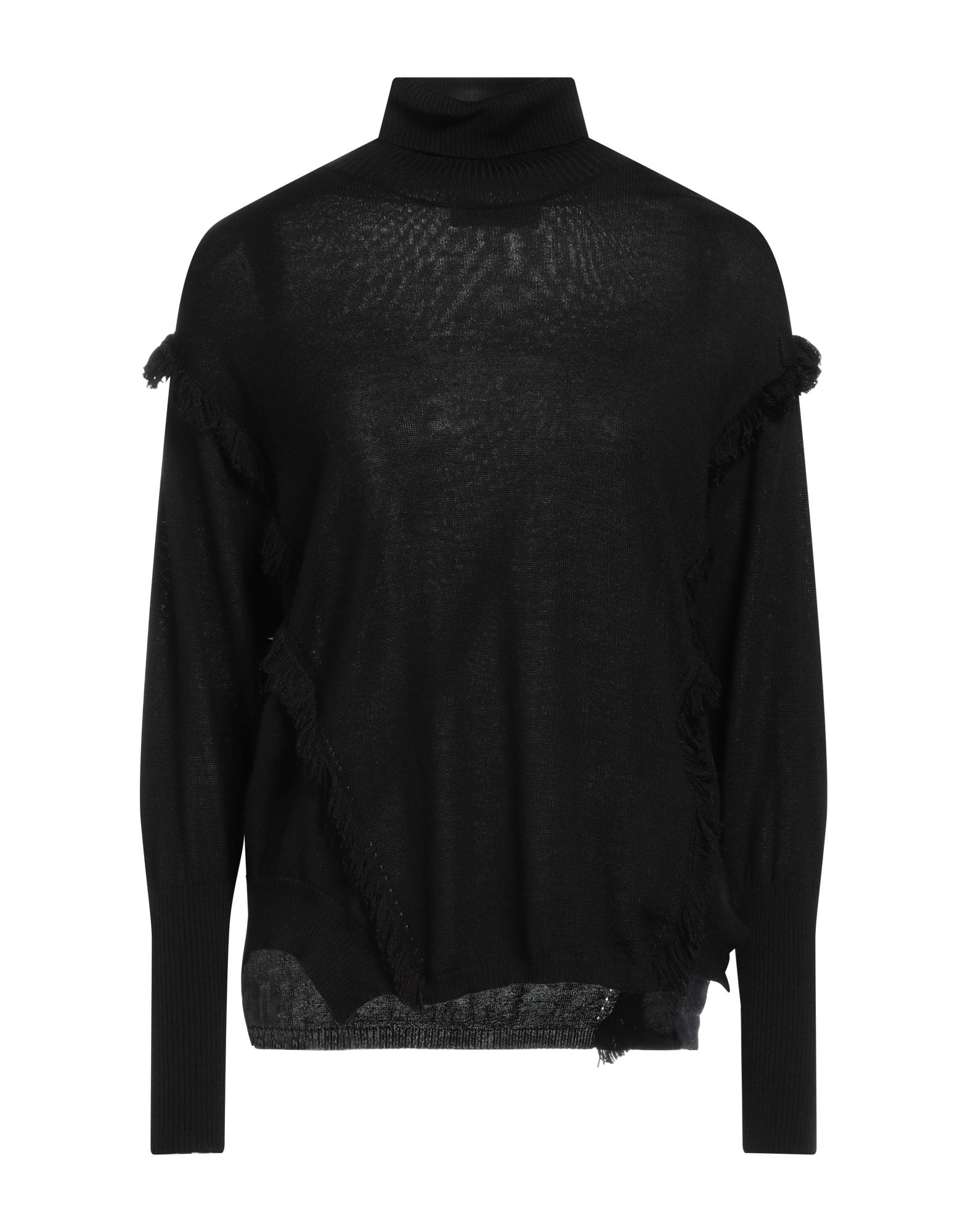 CARACTÈRE Rollkragenpullover Damen Schwarz von CARACTÈRE