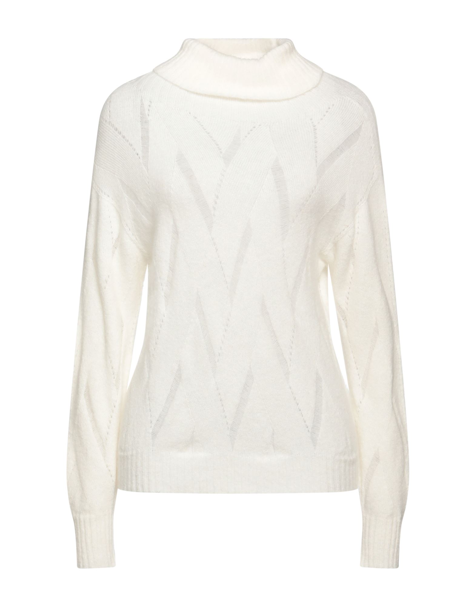 CARACTÈRE Rollkragenpullover Damen Weiß von CARACTÈRE