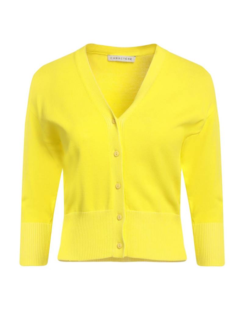 CARACTÈRE Strickjacke Damen Gelb von CARACTÈRE