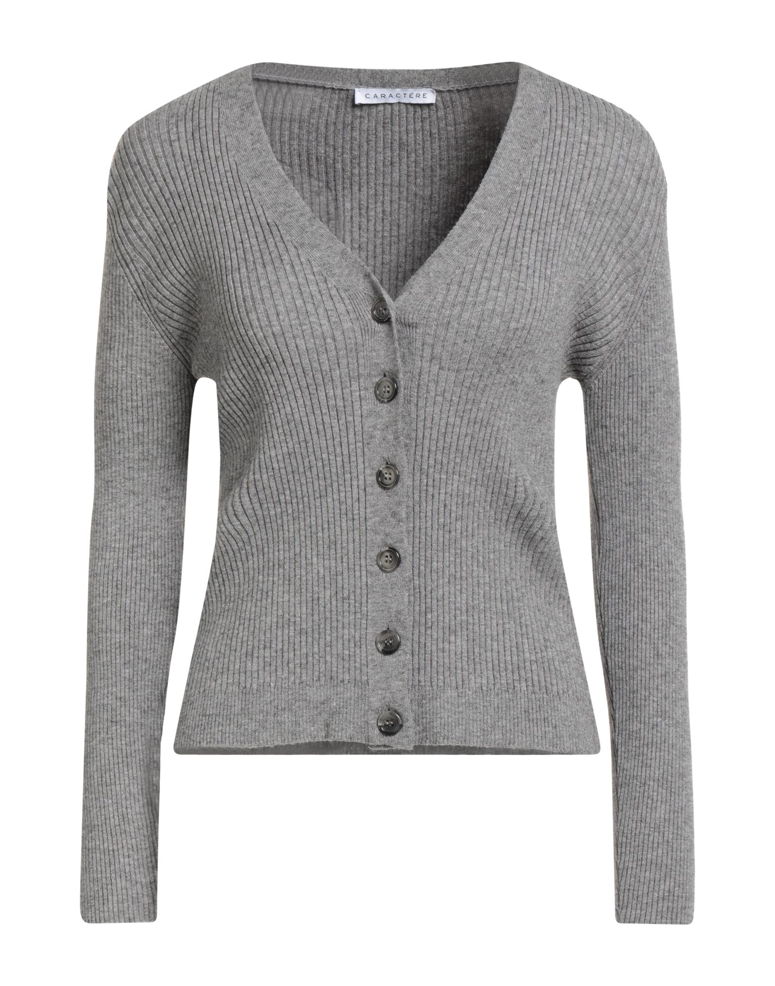 CARACTÈRE Strickjacke Damen Grau von CARACTÈRE