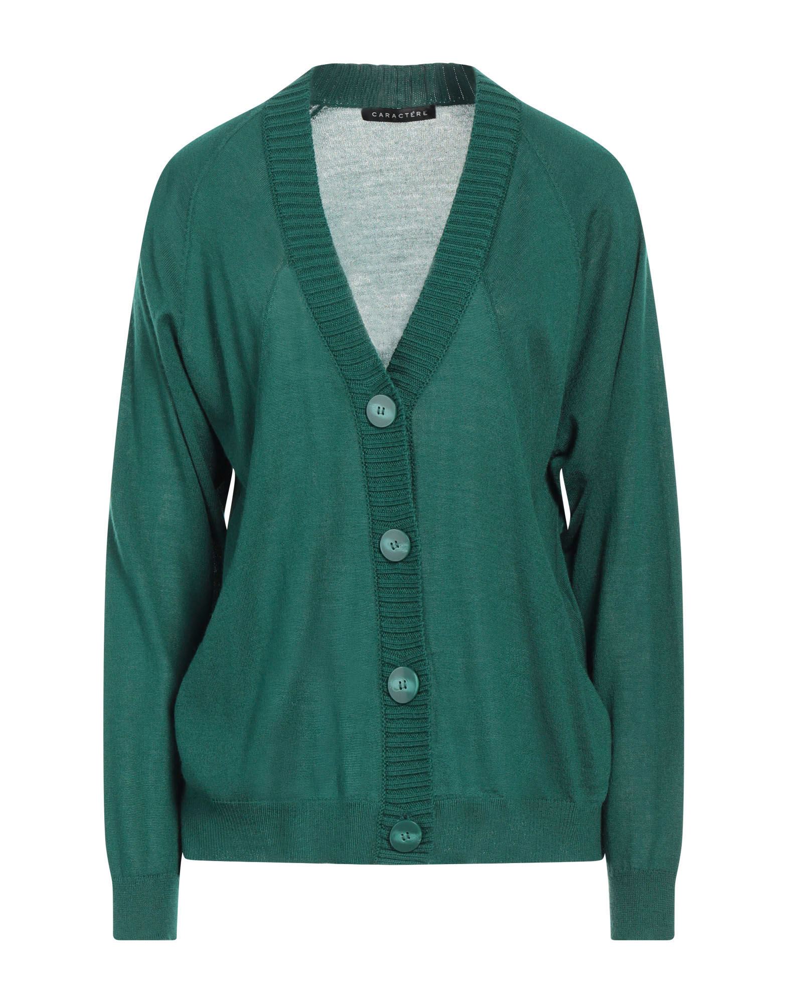 CARACTÈRE Strickjacke Damen Vert Émeraude von CARACTÈRE