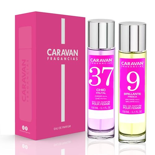 CARAVAN FRAGANCIAS Geschenkbox mit 2 Parfums: Nr. 37 und Nr. 9, 150 ml, für Damen von CARAVAN FRAGANCIAS