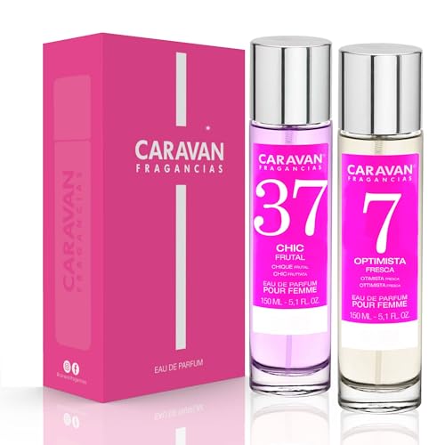 CARAVAN FRAGANCIAS Geschenkbox mit 2 Parfums: Nr. 7 und Nr. 37, 150 ml, für Damen von CARAVAN FRAGANCIAS