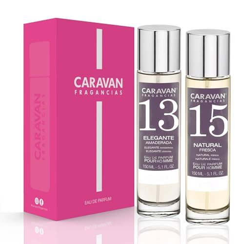 CARAVAN FRAGANCIAS Geschenkbox mit 2 Parfums: Nr. 15 und Nr. 13, 150 ml, für Herren von CARAVAN FRAGANCIAS