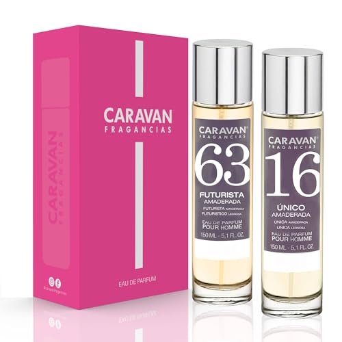 CARAVAN FRAGANCIAS Geschenkbox mit 2 Parfums: Nr. 16 und Nr. 63, 150 ml, für Herren von CARAVAN FRAGANCIAS