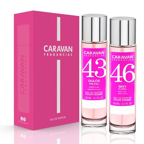 CARAVAN FRAGANCIAS Geschenkbox mit 2 Parfums: Nr. 46 und Nr. 43, 150 ml, für Damen von CARAVAN FRAGANCIAS