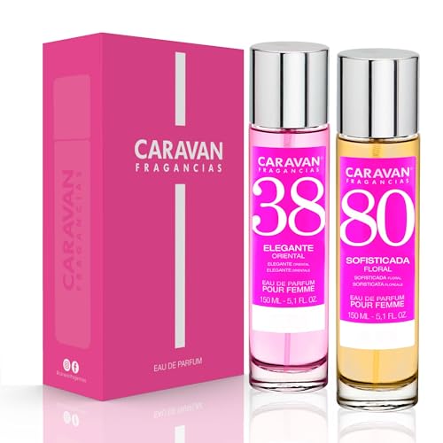 CARAVAN FRAGANCIAS Geschenkbox mit 2 Parfums: Nr. 80 und Nr. 38, 150 ml, für Damen von CARAVAN FRAGANCIAS