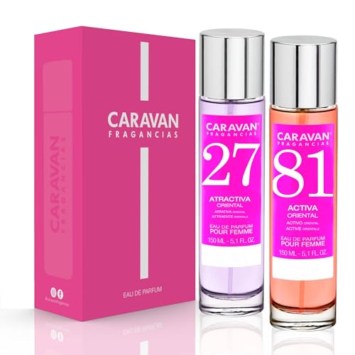 CARAVAN FRAGANCIAS Geschenkbox mit 2 Parfums: Nr. 81 und Nr. 27, 150 ml, für Damen von CARAVAN FRAGANCIAS