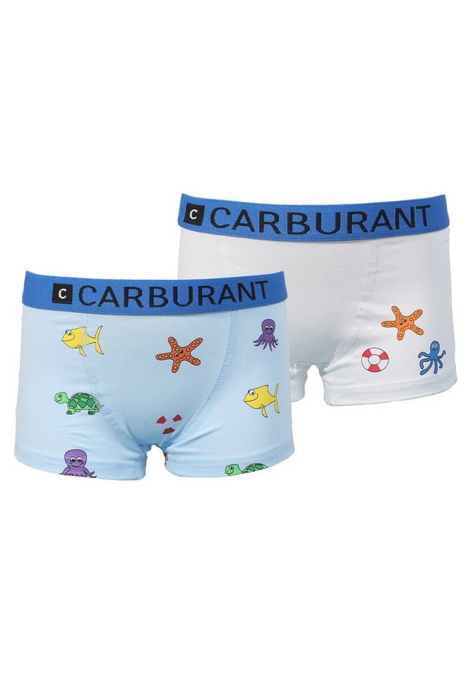 CARBURANT Boxershorts Boxershorts für Jungen, 2er-Pack, Maritim (2er-Pack) von CARBURANT