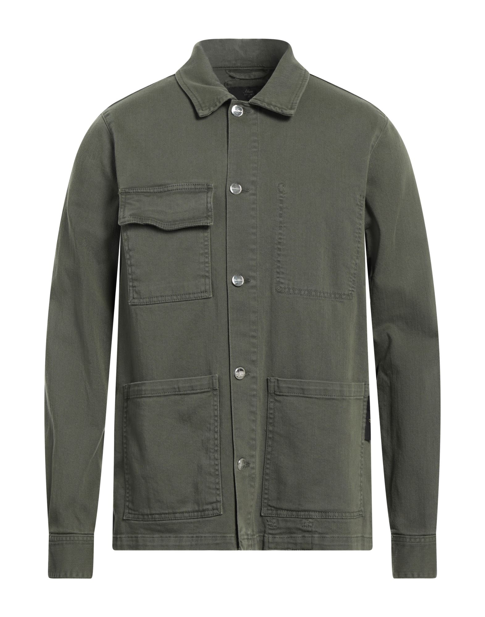 CARE LABEL Jeanshemd Herren Militärgrün von CARE LABEL