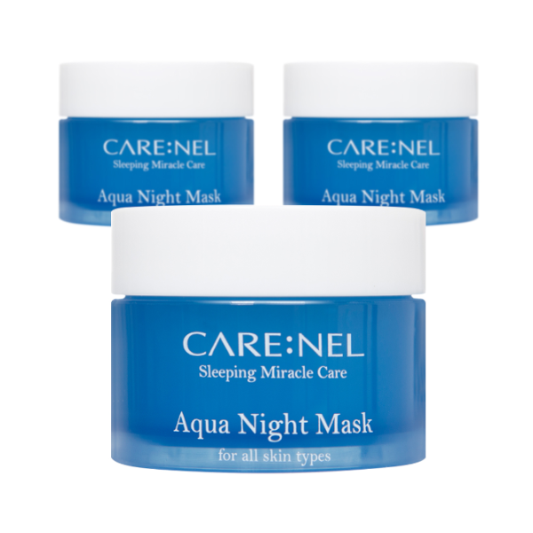 CARE:NEL - Aqua Night Mask Set - 15ml*3er von CARE:NEL