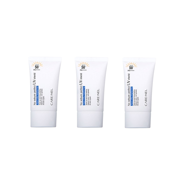 CARE:NEL No Sebum Perfect UV Shield SPF50+ PA++++ - 50ml (3ea) Set von CARE:NEL