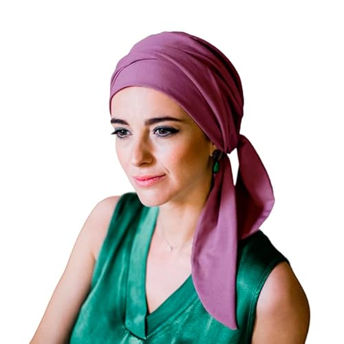 CAREBELL Glatt - Bambus Onkologische Kappe Turban für Chemotherapie oder Alopezie (Malva), mauve, One size von CAREBELL