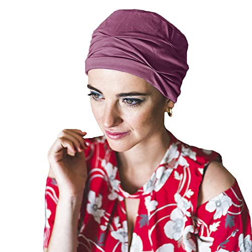 CAREBELL Onkologischer Turban und für Alopezie im Meer, in verschiedenen Farbtönen, Bio-Bambus-Kopfbedeckung, Malva 14, One size CAREBELL Onkologischer Turban und für Alopezie im Meer, in verschiedenen Farbtönen, Bio-Bambus-Kopfbedeckung, Malva 14, One size von CAREBELL