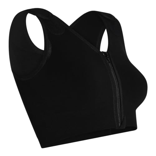 CAREFIX Sophia Front Close Post-Op Compression Surgical Vest #3342 - Black - von CAREFIX