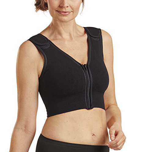 CAREFIX "Sophia Front Close Post-Op Compression Surgical Vest #3342 - Black - von CAREFIX